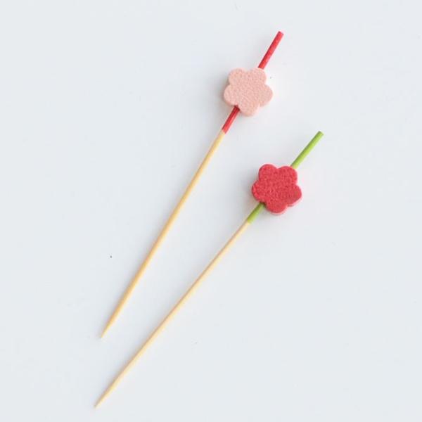 セット販売 料理飾り串 竹 紙 演出小物 お祝い おもてなし 和食器 和モダン おしゃれ お正月 ピック 松 梅 竹串 おせち用品 飾り楊枝 祝い膳料理飾り