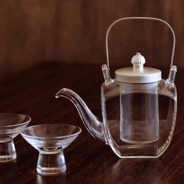 冷酒器　ちろり 楽天市場】角 ちろり 金 中子付き 154-GLD 日本酒 耐熱ガラス 熱燗