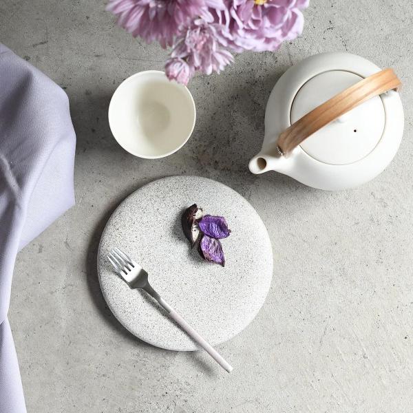 グレー 円形皿 直径約28cm ソフィー ラウンディッシュプレート4枚 グレー 円形皿 直径約28cm ソフィー ラウンディッシュプレート4枚