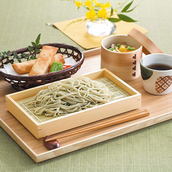 取り寄せ商品】用美 YOUBI そば器 創・長角盛皿 クリアー 竹すだれ付き