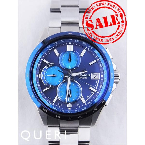 OCEANUS OCW-T2610 ブルークロノグラフ CASIO（カシオ） CASIO OCW-T2610 F-2AJF オシアナス クラシックライン