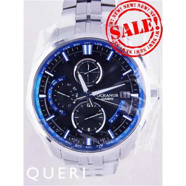 オシアナスマンタOCEANUS OCW-S3000-1AJF OCEANUS カシオオシアナスマンタ黒文字盤OCW-S3000-1AJF新品