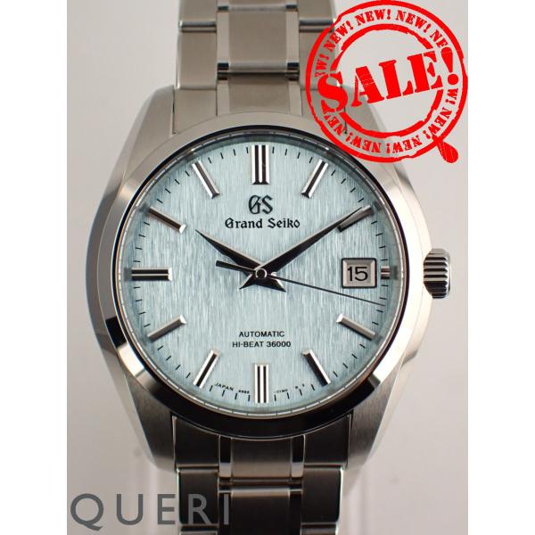 グランドセイコー Grand Seiko 腕時計 ヘリテージコレクション メカニカルハイビート36000 SBHG347/9S85-02F0 氷瀑 ブルー文字盤 カレンダー 裏スケ SS 自動巻き 【中古】 Grand Seiko グランドセイコー ヘリテージコレクション メカニカル