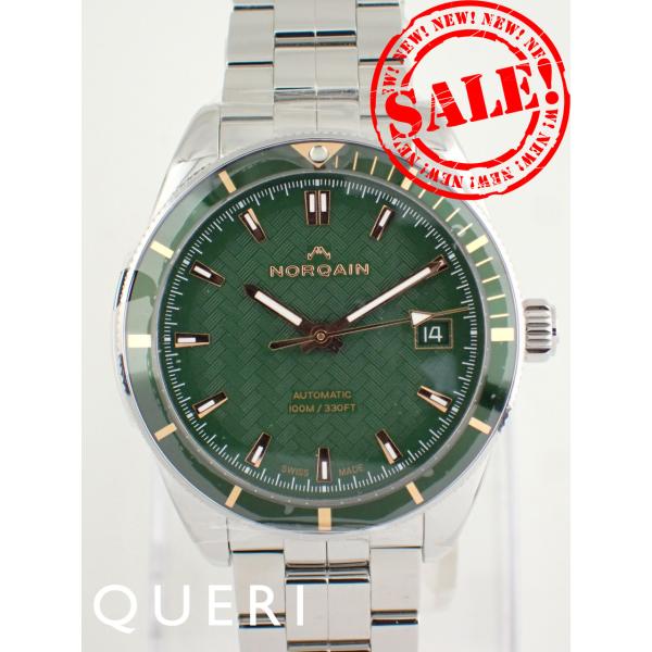 ノルケイン アドベンチャー スポーツ 37mm グリーン＆ゴールド N1800.08S01.E01.S01 新品