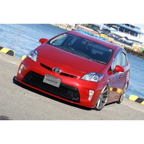 【手渡し限定】30後期プリウス純正フロントバンパー+LEXONリップ+デイライト questpower_30priuskouki-fl-cf