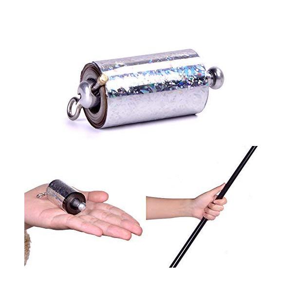 素材：ステンレス鋼カラー：ブラックセット:2個セット長さ:伸びた時約110cmです、 縮んだ時6cm前後注意事項：【プロフェッショナル向けのみ】プロの魔法の小道具は、使用方法を注意深く学び、許可なく使用しないでください。子供から遠ざけてくだ...