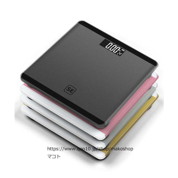 体重計カラー：ブラック,グレー、シルバー、ピンクサイズ： 260 x 260 x 20mm最大計量値 180kg※注意事項：乾電池付属無し温度表記 高精度 バックライト付き4つの高精度センサーを搭載し、誤差を低限度に抑えられ、より正確な 体...