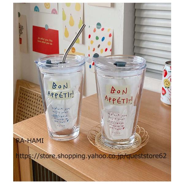 韓国ins風コーヒーカップ マグカップ カップ グラスコップ  透明コップ 雑貨 ガラスコップ インテリア コーヒーカップ ガラス ティーカップ