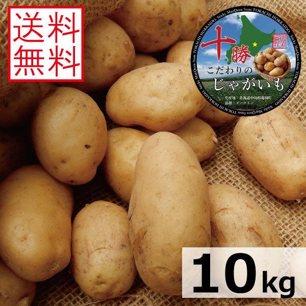 じゃがいも 北海道 十勝産 メークイン 10kg M/特M/L/2L/3L混合 送料無料
