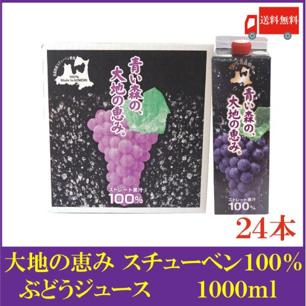 青森県産 スチューベン100 ストレート ぶどうジュース 青い森の大地の恵み 1000ml 24本 送料無料 2944 クイックファクトリーアネックス 通販 Yahoo ショッピング