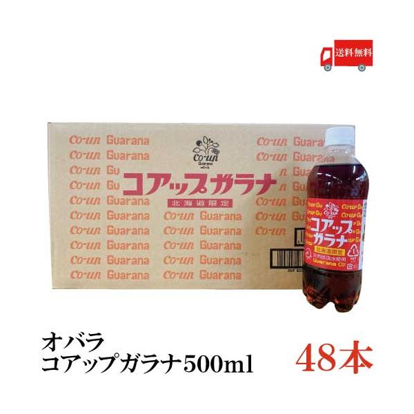 他サイト： ガラナ 北海道限定 オバラ コアップガラナ 500ml ×48本 送料無料の商品画像