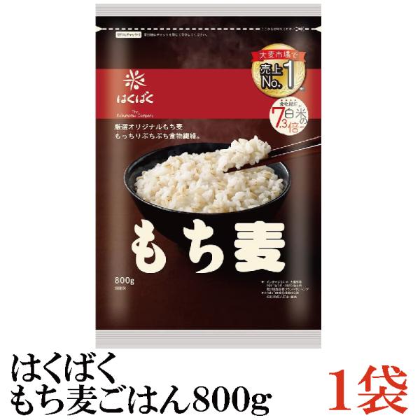 もち麦 はくばく もち麦ごはん 800g 6袋 送料無料