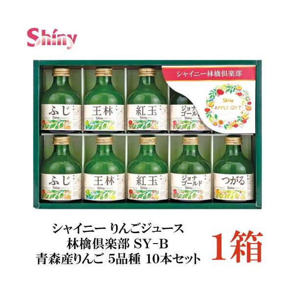 シャイニー りんごジュース 林檎倶楽部 SY-B 青森産りんご 5品種 10本セット