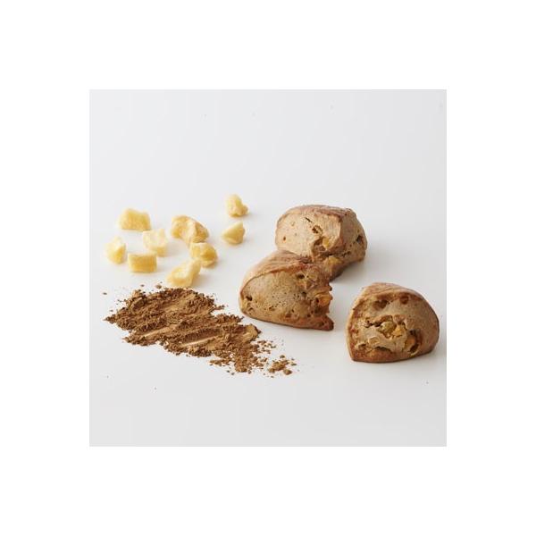 シナモンが香る生地に、ざくざく食感の香ばしいくるみと、ラム酒漬けのドライアップルを合わせました。■内容量：70ｇ（焼成前）■賞味期限：冷凍保存で1ヶ月■保存方法：冷凍で保存してください。解凍後は当日中にお召し上がりください。■原材料：生クリ...