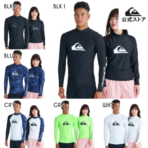 （5日-12日はボーナスストア+5%）SALE Quiksilver クイックシルバー メンズ/ユニセックス ALL TIME LR ラッシュガード 長袖 サーフィン 海水浴 夏 水泳