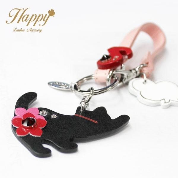 キーホルダー レディース かわいい おしゃれ 猫 本 革 レザー 日本製 バッグチャーム ポップ ギフト ネコ 可愛い Hs506 Quitter Plus 通販 Yahoo ショッピング