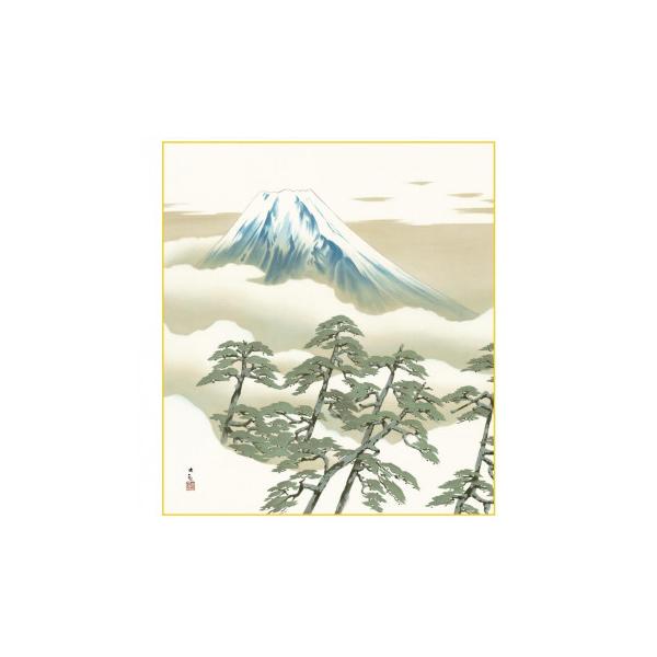 色紙 横山大観 松に富士 24.2×27.2cm K10-005 : QUOLI - 通販 - Yahoo