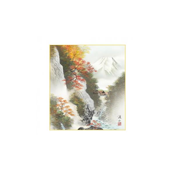 色紙 伊藤渓山 富士紅葉 24.2×27.2cm K1-21C : QUOLI - 通販 - Yahoo