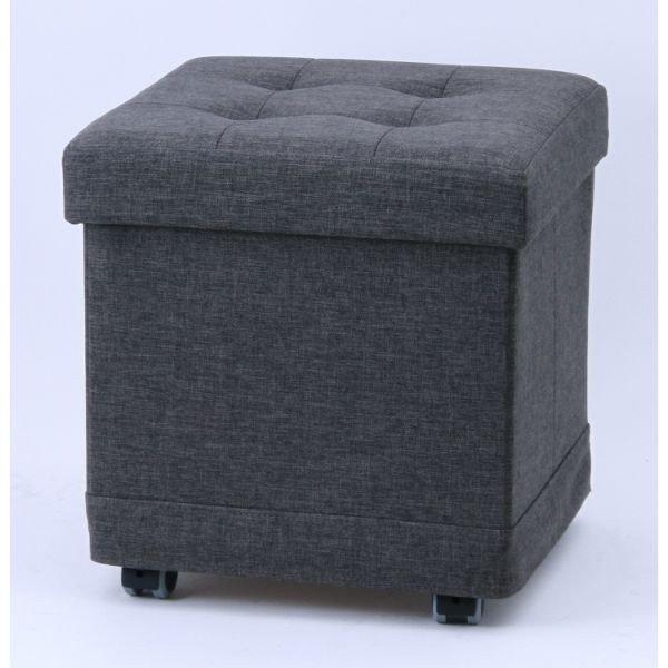 収納スツール ベンチ おしゃれ ワイド スツール 収納 北欧 収納ボックス フタ付き キャスター付き オットマン ボックススツール 足置き台 クッション Fjbk497 Quoli 通販 Yahoo ショッピング