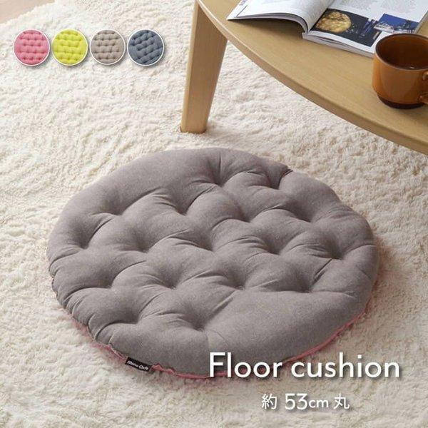 座布団 クッション 丸 洗える おしゃれ 厚手 大きめ ふかふか 厚い 子供 疲れない 座る用 丸型 ピンク グリーン 北欧 55 Ik Quoli 通販 Yahoo ショッピング