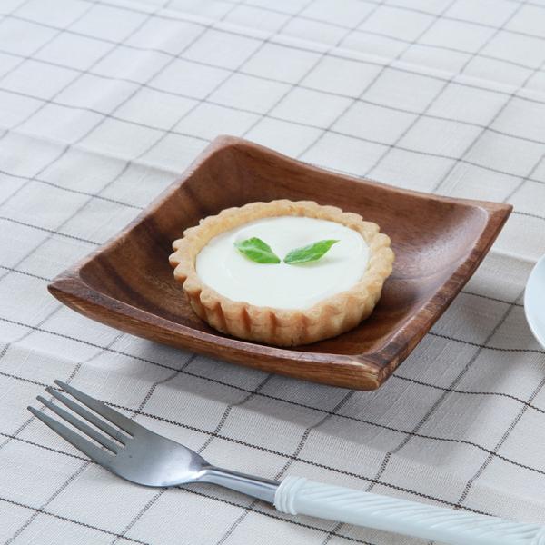 皿 プレート お皿 アカシア 子供 食器 おしゃれ 木製 小皿 アカシアプレート 割れない 11cm 木製プレート こども 木皿 取り皿 平皿 木 四角 浅い