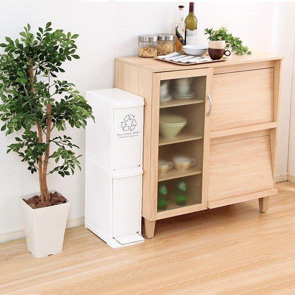 ダストボックス おしゃれ ゴミ箱 キッチン ごみ箱 スリム 収納 リビング フタ付き 分別 屋外 ふた ふた付き ペダル l リットル 2段 Szio Sh 01 Ccd Quoli 通販 Yahoo ショッピング