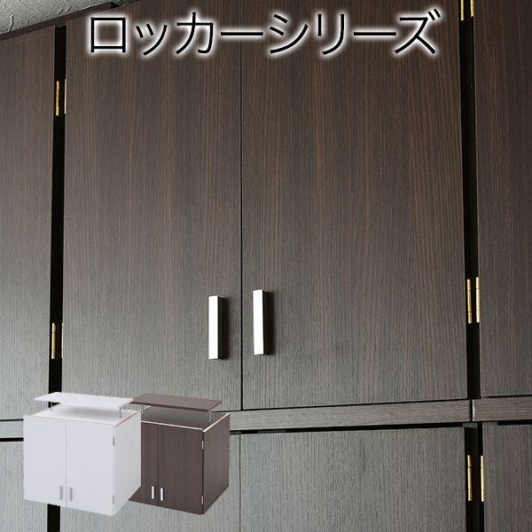 クローゼット 突っ張り 天井 収納 扉 棚 木製 ロッカー 目隠し 2段