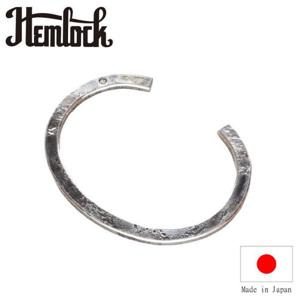 ヘムロック　バングル　ハンドメイド　925 Hemlock シルバーバングル hemlock ヘムロック Forged bangle -silver