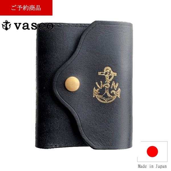 小物 VASCO LEATHER NAVAL POCKET WALLET LEATHER NAVAL POCKET WALLET - ANCHOR MILLS STORE