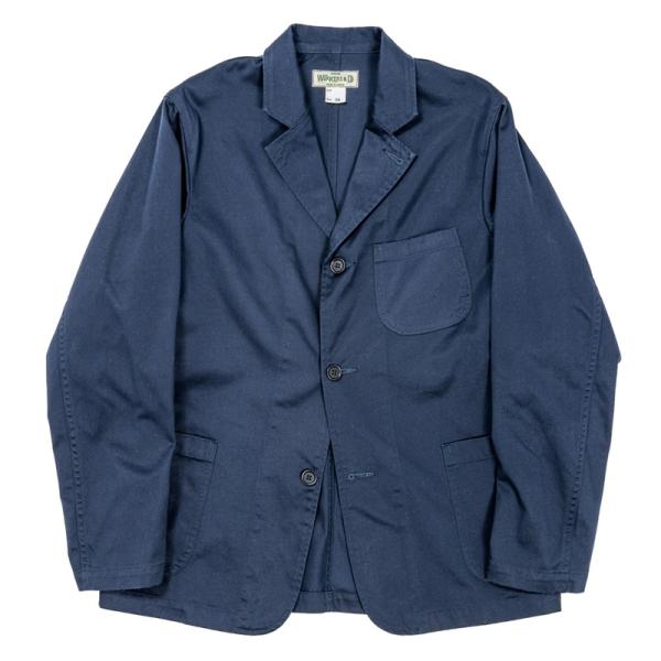 ご予約 / WORKERS ワーカーズ Lounge Jacket, 10 oz Navy Chino Cloth