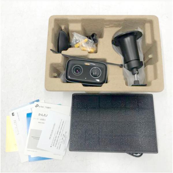 E5821YO ◆0710_1凹【美品】ソーラー給電 防犯カメラ ワイヤレス 屋外 IP65 タポ Tapo C401 KIT  1080P フルHD家電 セキュリティ