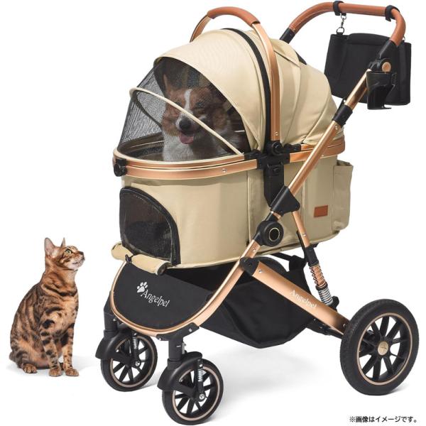 E6221YO ◆0710_1凹【アウトレット品】ペットカート バギー 分離型 犬 猫 Anelpet AP-S3  折りたたみ式 耐荷重25Kg未使用