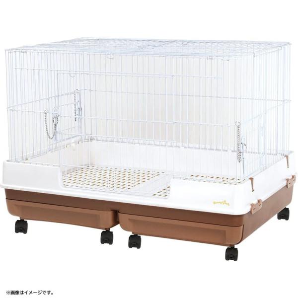 E6438YO ◆0710_1凹【訳あり・アウトレット品】うさぎのカンタンおそうじケージ ワイド ミニマルランド MR-999  飼育ケージ未使用