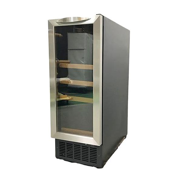 E6613NU 【美品】ワインクーラー 18本収納 コンプレッサー式 三ツ星貿易 MB-660C 14年製 温度調節 5〜18℃家電