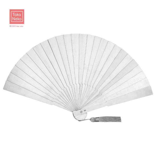 オールチタン合金 扇子 古代 チタン 金属 手持ち 和風扇子武道 努力