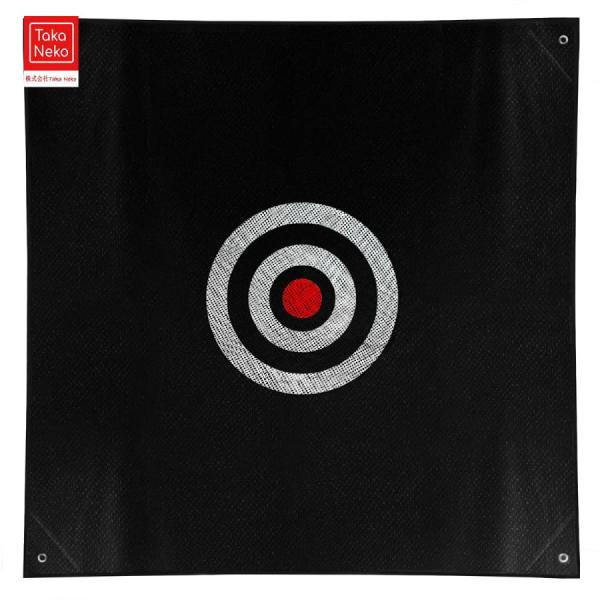 サイズ：ブラック約1.46mx1.46m 重量：約0.56kg、ホワイト約1.42mx1.42m(人工測量ですので、多少の誤差が生じる場合がございます。)このゴルフターゲットは消音の効果があります。いつでもどこでも練習できて便利です。使用が...