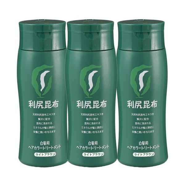 白髪染め利尻昆布ヘアカラートリートメント白髪染め 0ｇ 3本 ライトブラウン R Ainet