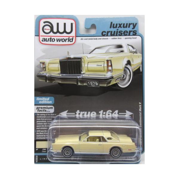 1/64 (1979年型)リンカーン•コンチネンタル＆フィギュア 1:64 1979 Lincoln Continental Lowrider (Gold Metallic w/Lowrider