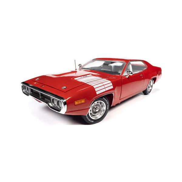 1/18 プリマス ロードランナー 1972 Plymouth Road Runner GTX ラリーレッド Auto World