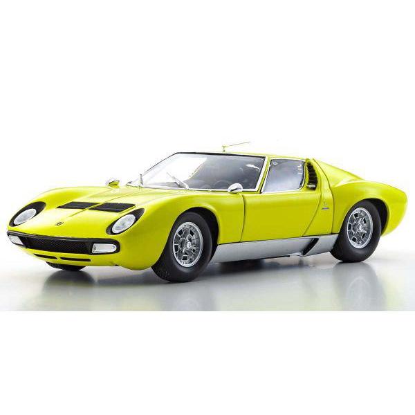 京商 ランボルギーニ ミウラ 1/18 ミニカー 黄色 1/18 ランボルギーニ ミウラ P400 (イエロー)【KS08314Y】 | 京