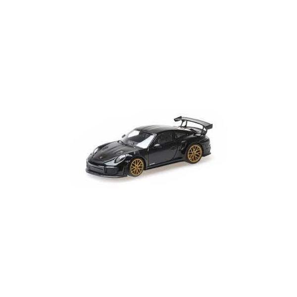 1/43 |VF Porsche 911 (991.2) GT2RS Weissach-Package 2018 Black with Gold Wheels ~j`vX MINICHAMPS