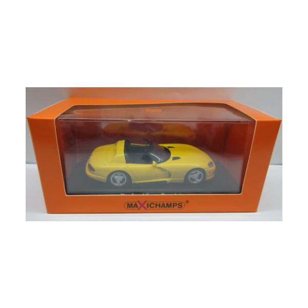 1/43 _bW oCp[ Dodge Viper Roadster 1993 Yellow MAXICHAMPS }LV`vX