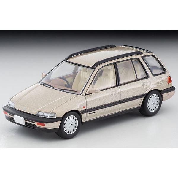トミカ トミカ 1/64 ホンダ シビック シャトル 56i 87年式 ベージュ