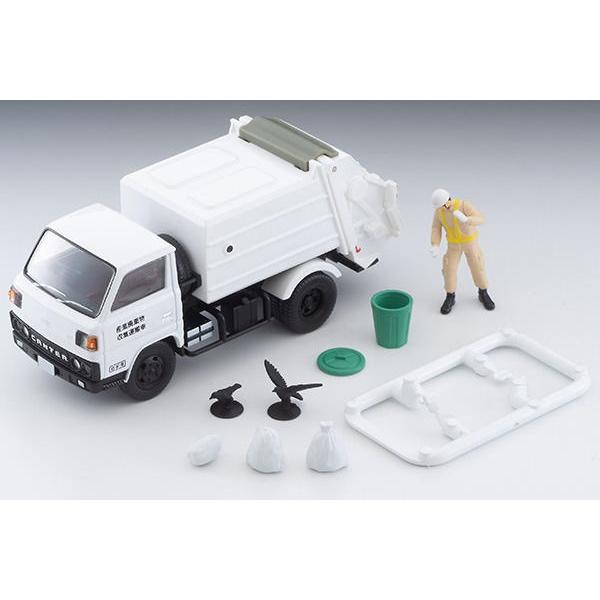 トミカ 1/64 三菱 ふそう キャンター 清掃車 白 フィギュア付