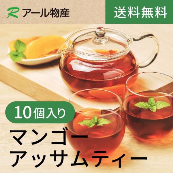 マンゴーアッサムティー 10個セット【送料無料】セブ島産マンゴー タイ産マンゴー みかんの皮 アッサム紅茶 ドライマンゴーそのまま入り （アール物産）