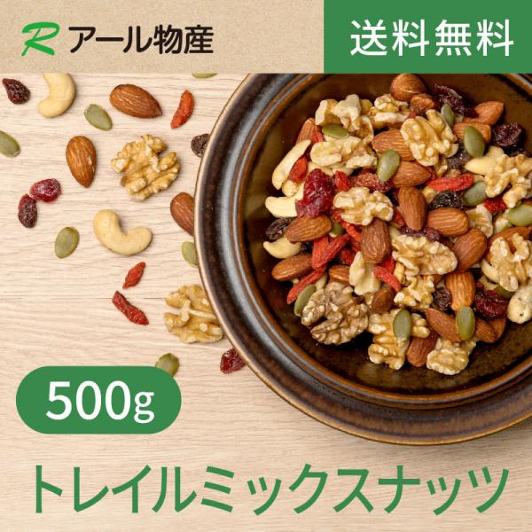 トレイルミックス500g【送料無料】 無塩 チャック付き（アール物産）