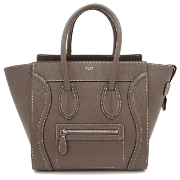 極美品◎CELINE セリーヌ 18979 ラゲージ マイクロ ショッパー デューン ドラムドカーフスキン ハンドバッグ イタリア製 定価517000円 CELINE（セリーヌ） ハンドバッグ ラゲージ マイクロショッパー ドラム