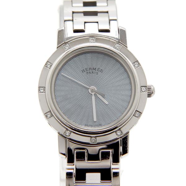 エルメス 腕時計 クリッパー ナクレ CL4.230 12P ダイヤベゼル  