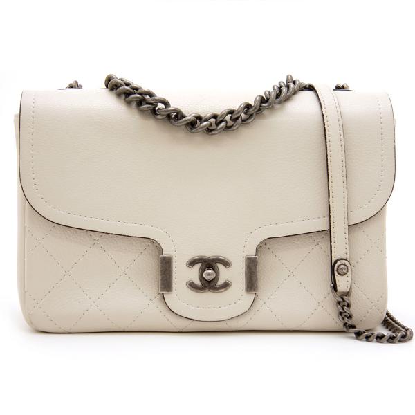 シャネル  エレメンタリー シック フラップ ラムスキンチェーンショルダーバッグ レディース CHANEL - シャネル エレメンタリー シック フラップ ラムスキン