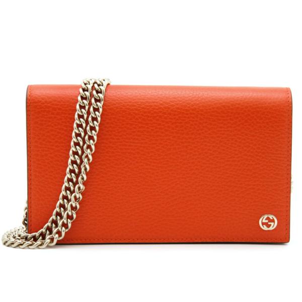 グッチ 折り財布 シェリーライン インターロッキング レザー ロゴ金具 レッド グッチ GUCCI 二つ折り 折り財布 シェリーライン インター